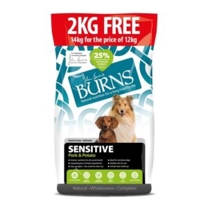 Burns Sensitive with Pork 12kg+2kg