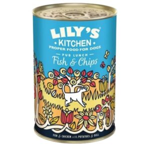 Lilys Kitchen Fish & Chips Tray 400gx6