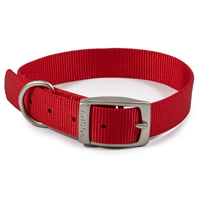 Ancol Viva Buckle Col Red 28-36cm