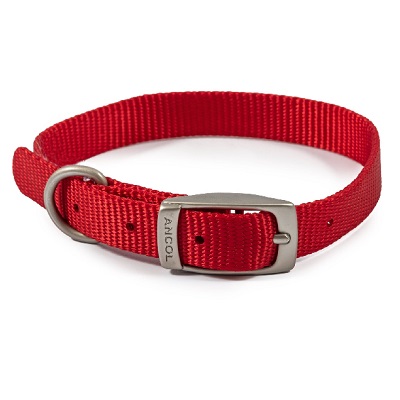 Ancol Viva Buckle Col Red 20-26cm