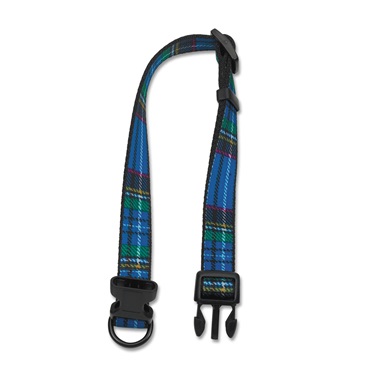 Ancol Tartan Adj Coll Blue 45cm-70cm 5-9