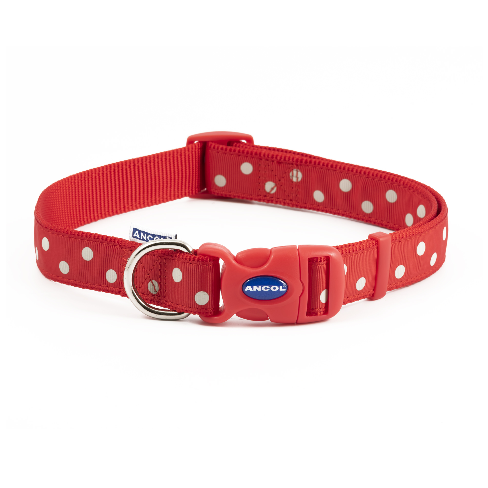 Ancol Vintage Red Polka Col S5-9