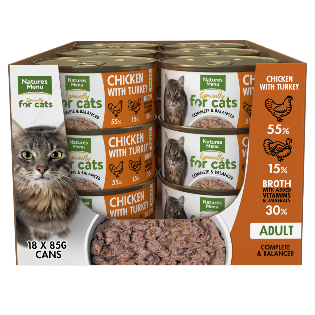 N/Menu Cat Chicken & Turkey Tins 18x85g