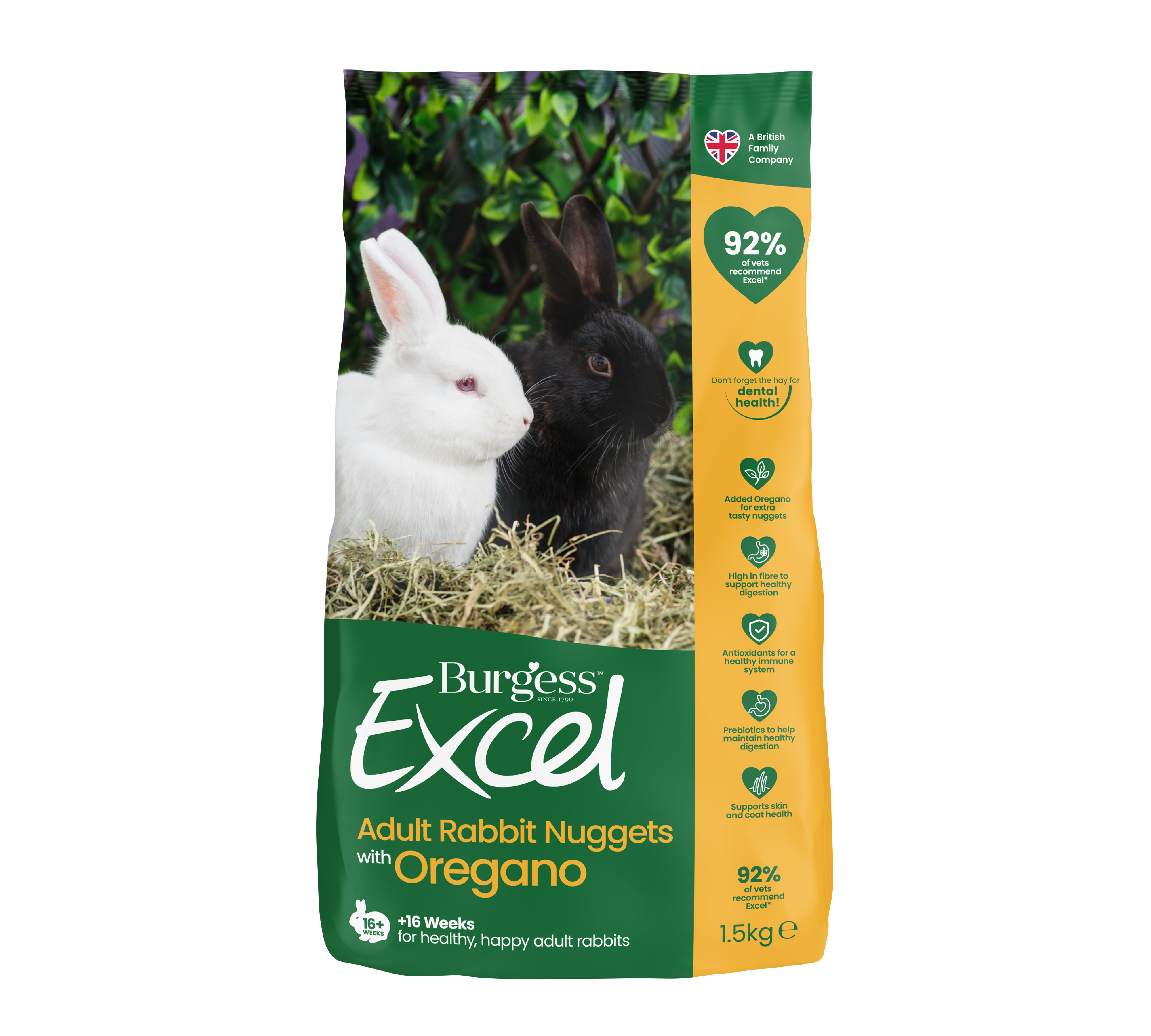 Burgess Excel Rabbit Nug Oregano 4×1.5kg