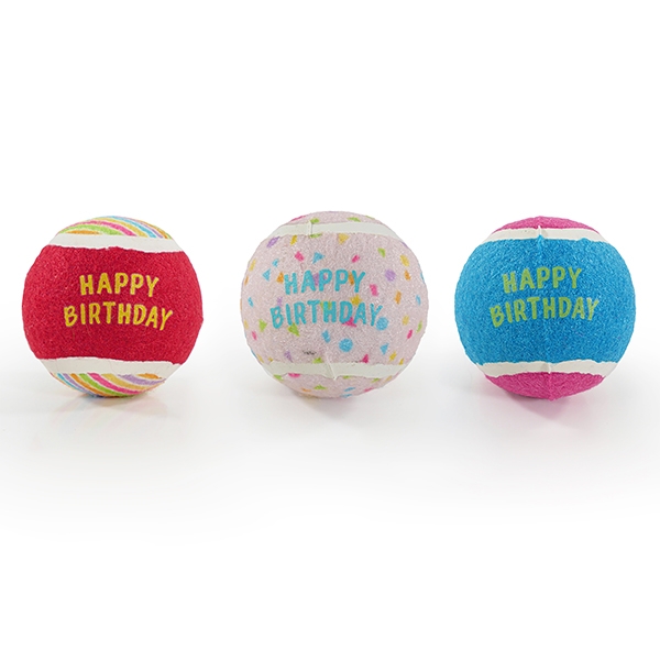 Rosewood Jolly Doggy B’day Balls 4x3pk