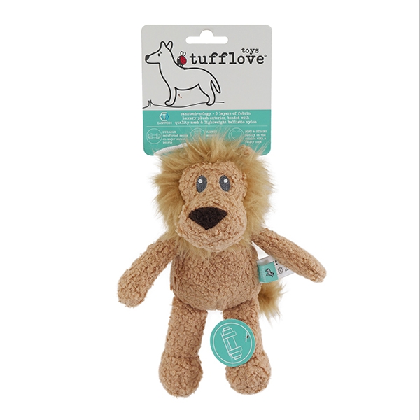 Tufflove Lion Dog Toy Small x3