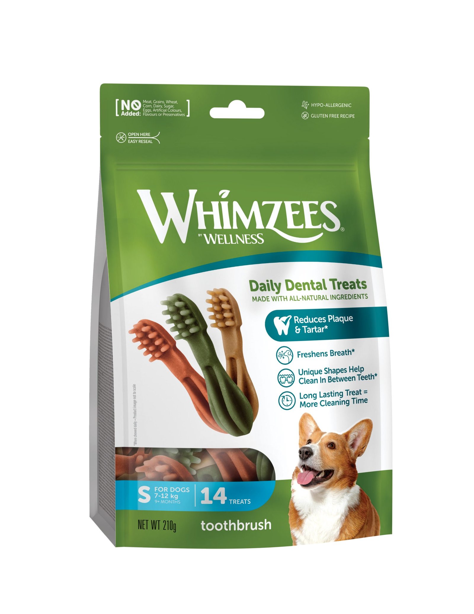 Whimzees Toothbrush Sml Week Pk14x6