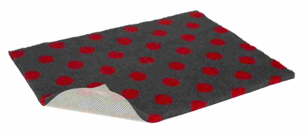 Vetbed Charc Polka Red Nonslip 36x24inch