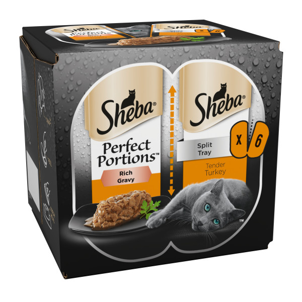 Sheba Perfect Portions Trky Grvy 8x3x75g