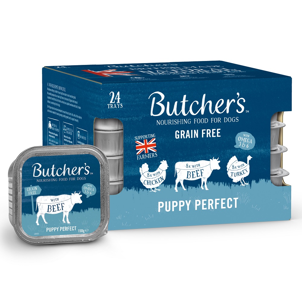 Butchers Tray Puppy Perfect GF 24x150g