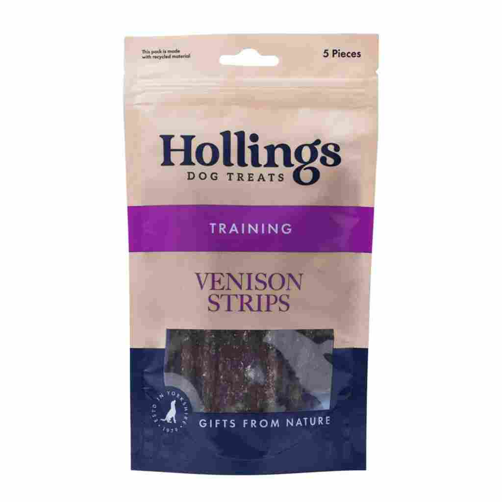 Hollings 100% Nat Venison Strips 12x5pk