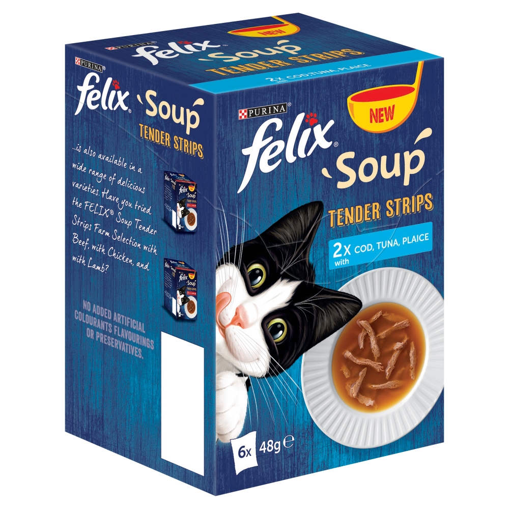 Felix Pch Soup Strip Fish Select 8x6x48g